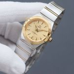 Omega Constellation Double Eagle Lady 27mm Swiss Quartz Movement Gold/White Face Watch